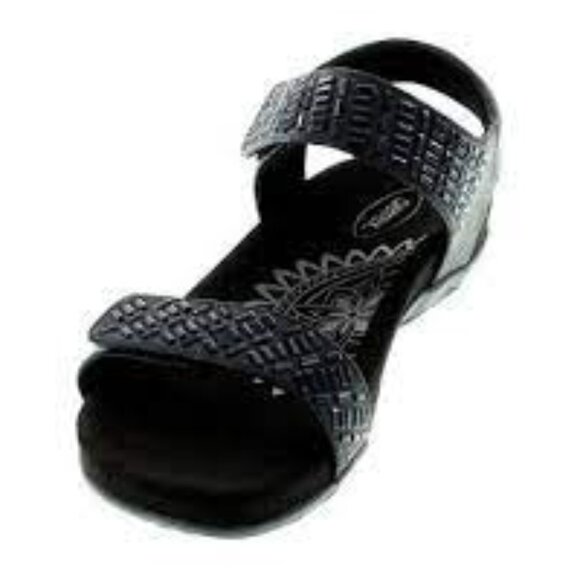 Aetrex Marcy Adjustable Quarter Strap Sandals in Black - NWOT - Picture 14 of 16